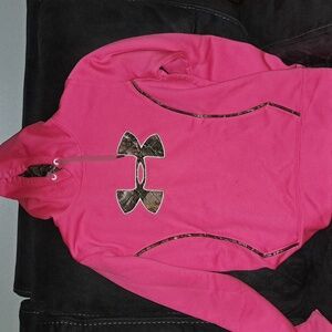 Pink & camo Under Armour Hoodie